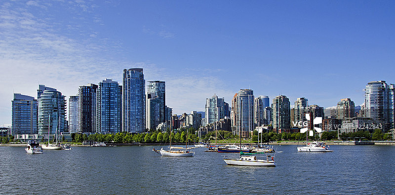 温哥华天际线图片素材