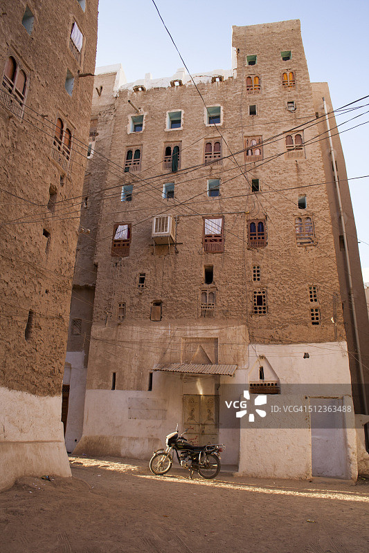 希巴姆的泥砖塔楼图片素材