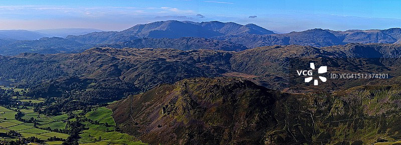 从格拉斯米尔看康尼斯顿图片素材