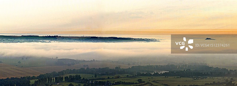 沃夫代尔低谷全景图片素材