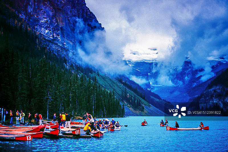 路易斯湖风光图片素材