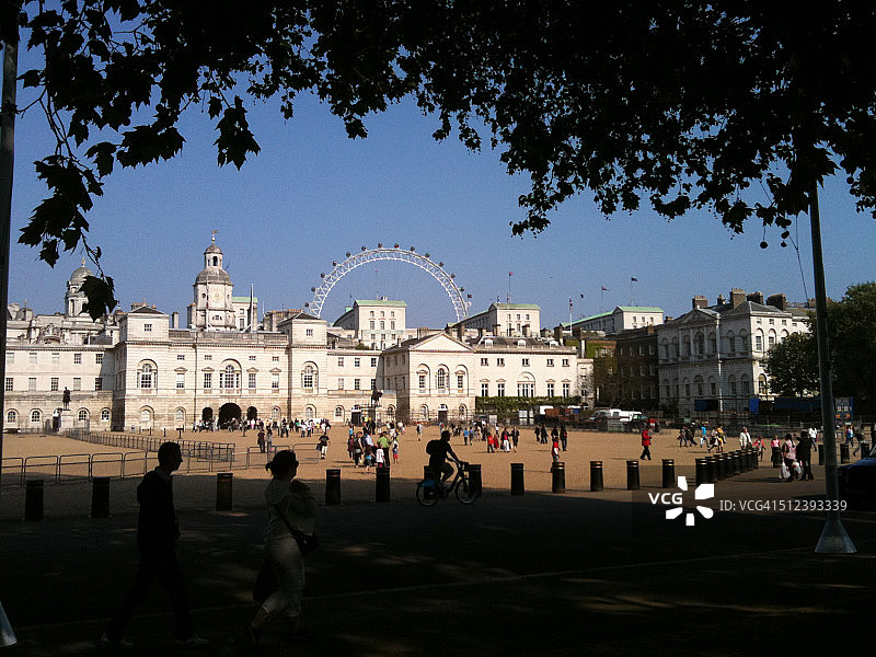 伦敦皇家骑兵卫队阅兵场图片素材