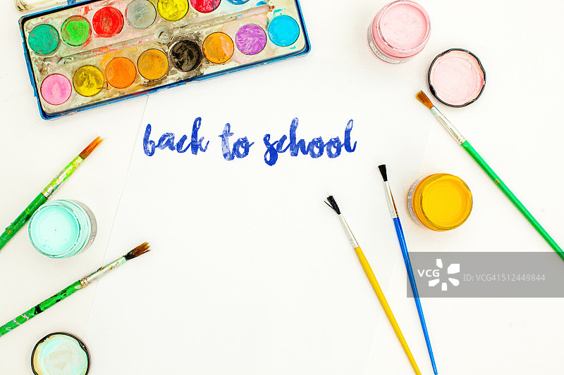 艺术家用品工作区图片素材