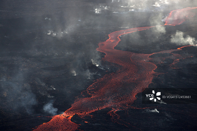 冰岛巴达本加火山熔岩流图片素材