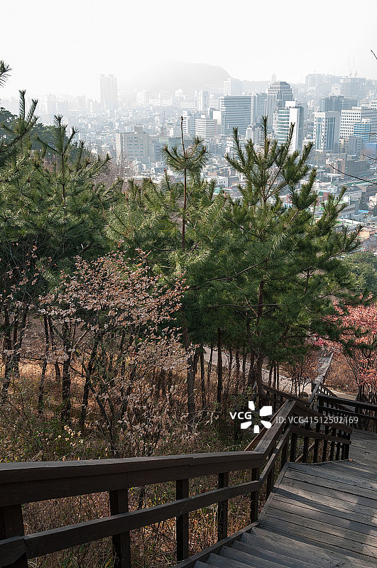 韩国首尔骆山公园图片素材
