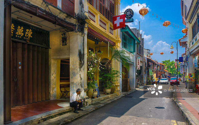 马来西亚槟城岛的联合国教科文组织世界遗产图片素材