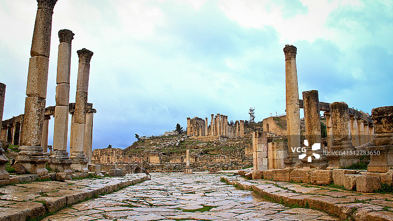 卡多柱廊街图片素材