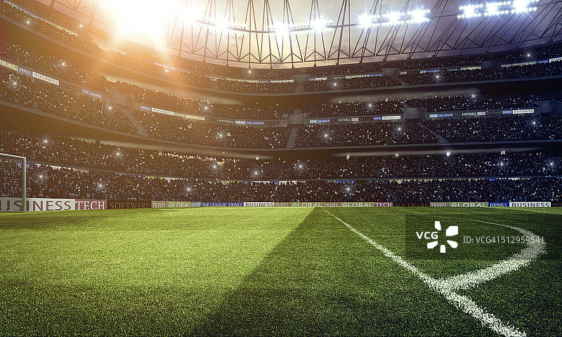 壮丽的足球场图片素材