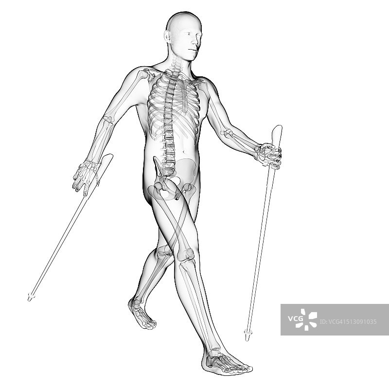 北欧健走者艺术作品图片素材
