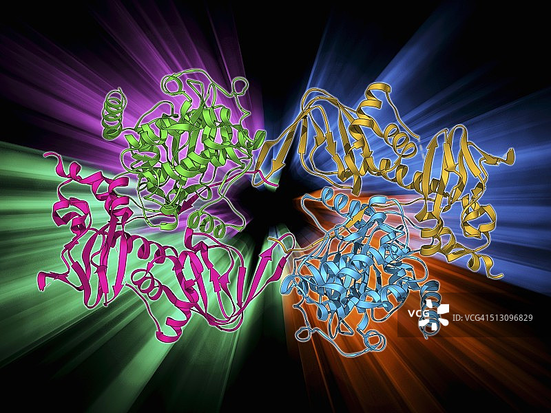 cAMP依赖性蛋白激酶分子图片素材