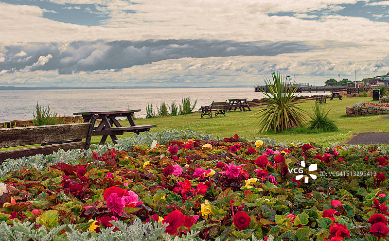 布罗迪克海滨花坛图片素材