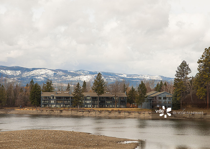 蒙大拿州大叉河风光图片素材