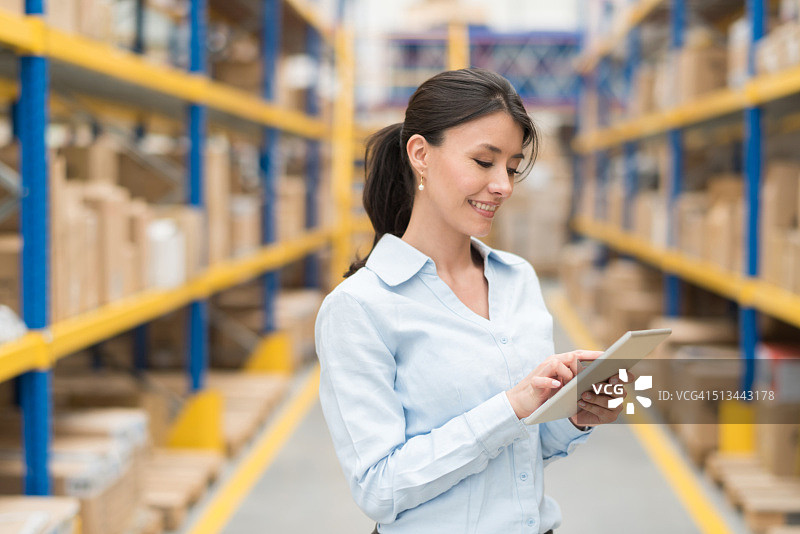 从事货运业务的商务女性图片素材