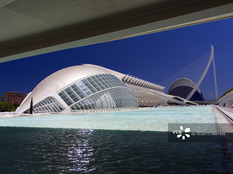 瓦伦西亚艺术科学城的迷人现代建筑图片素材