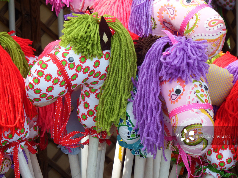 布制玩具马图片素材