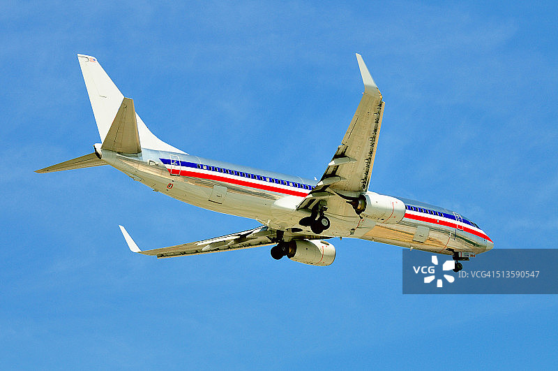 降落奥黑尔机场图片素材