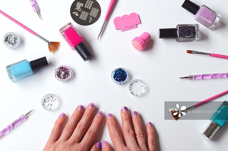 美甲用品图片素材