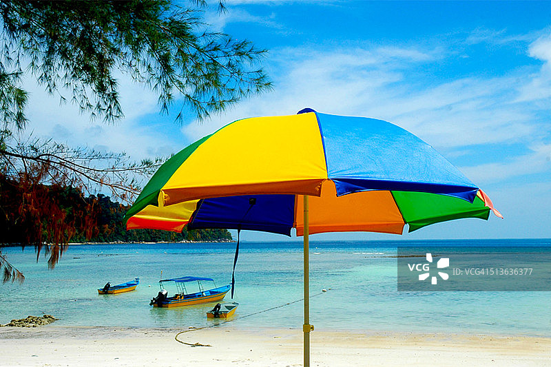 停泊岛海滩图片素材