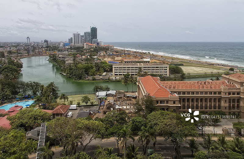 加勒菲斯和科伦坡市的景色图片素材