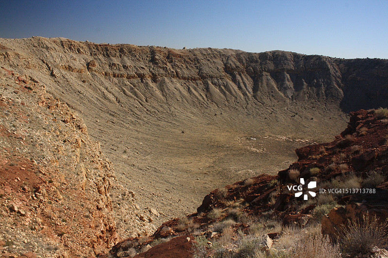 流星陨石坑图片素材