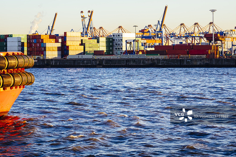 汉堡的集装箱站图片素材