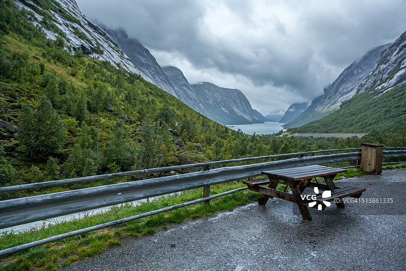 挪威弗雅兰休息区图片素材