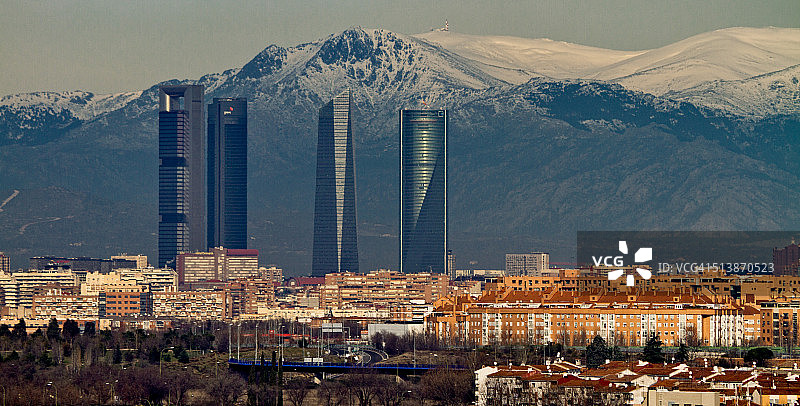 马德里全景图片素材