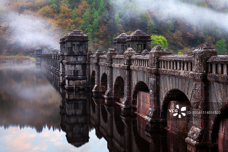 威尔士的维恩维大坝图片素材