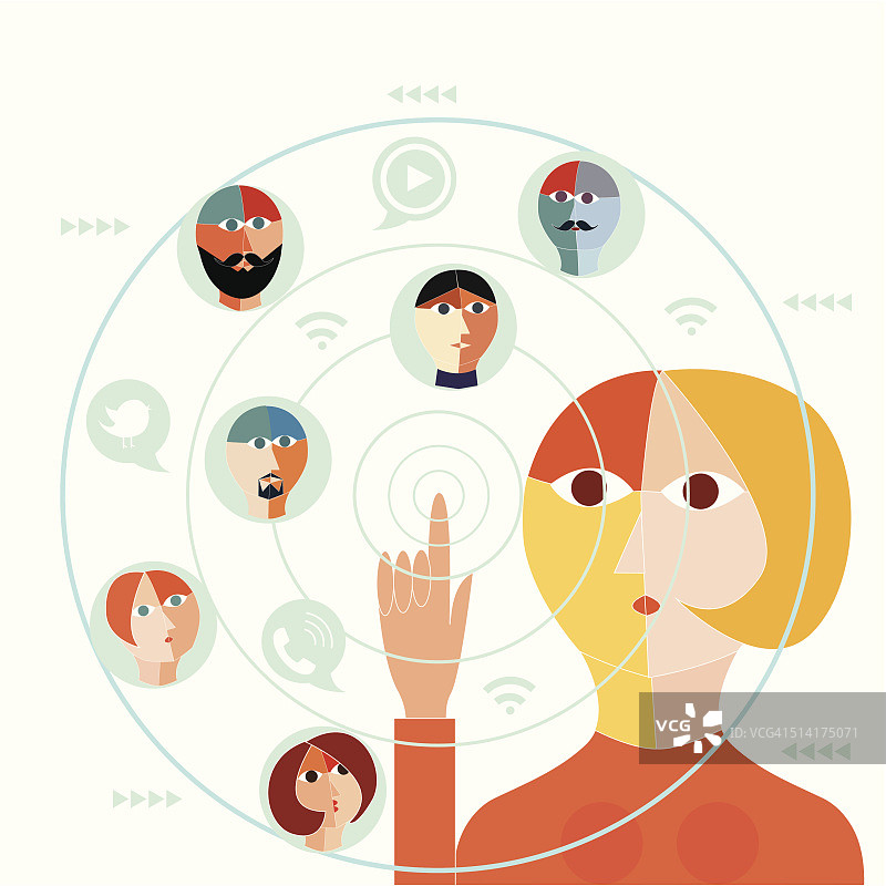 社交网络人群图片素材
