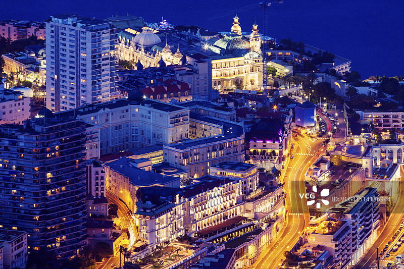 蒙特卡洛航拍图片素材