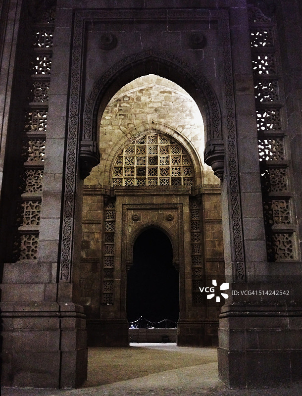 印度孟买印度门侧厅图片素材