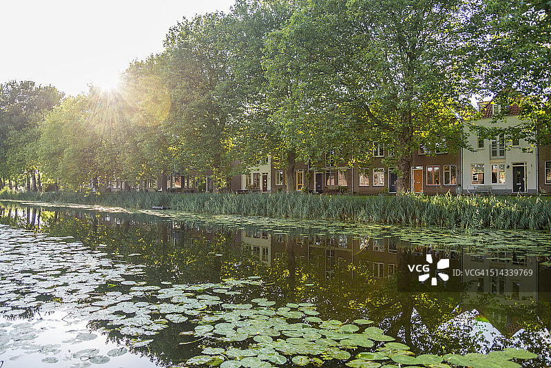 艾丹运河日落图片素材