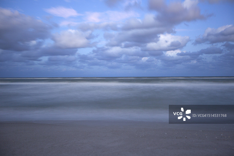 夜间海滩图片素材
