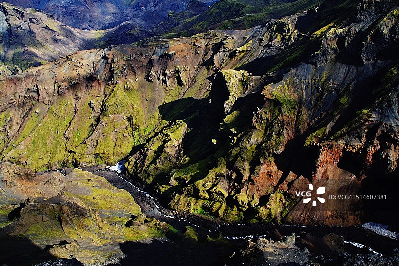 熔岩的色彩图片素材