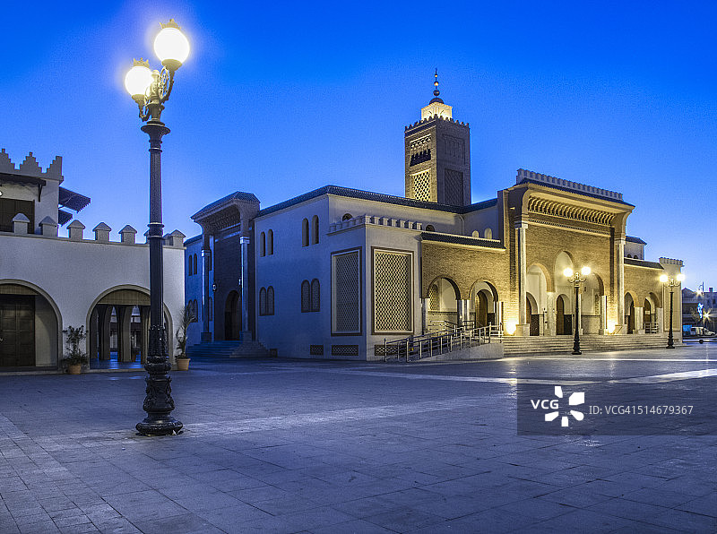 摩洛哥乌季达的巴巴西迪阿卜杜勒瓦哈布广场图片素材