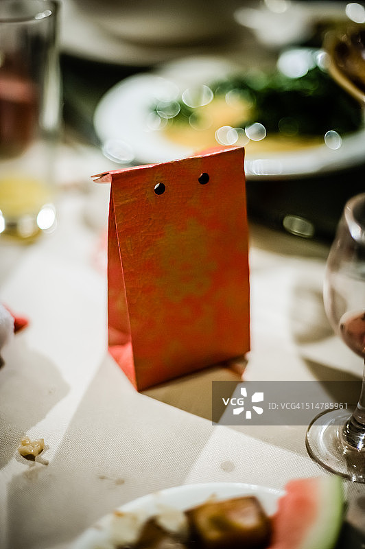 中式婚礼礼品袋图片素材