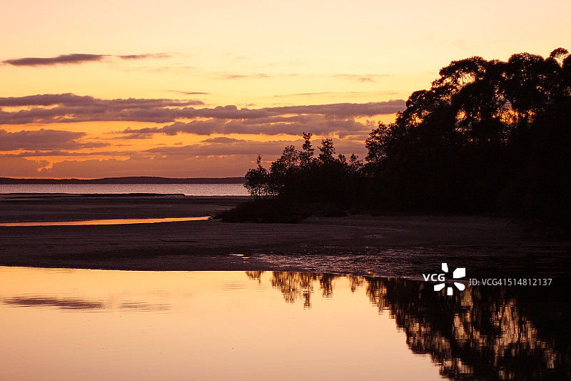 杰维斯湾的黎明图片素材