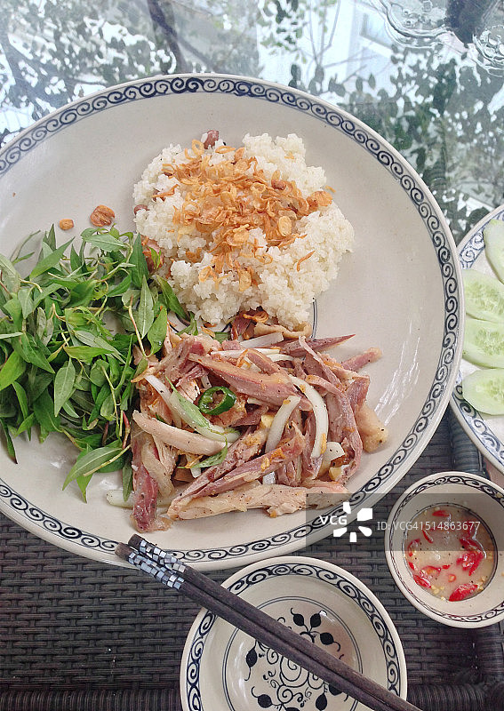 糯米鸡肉图片素材