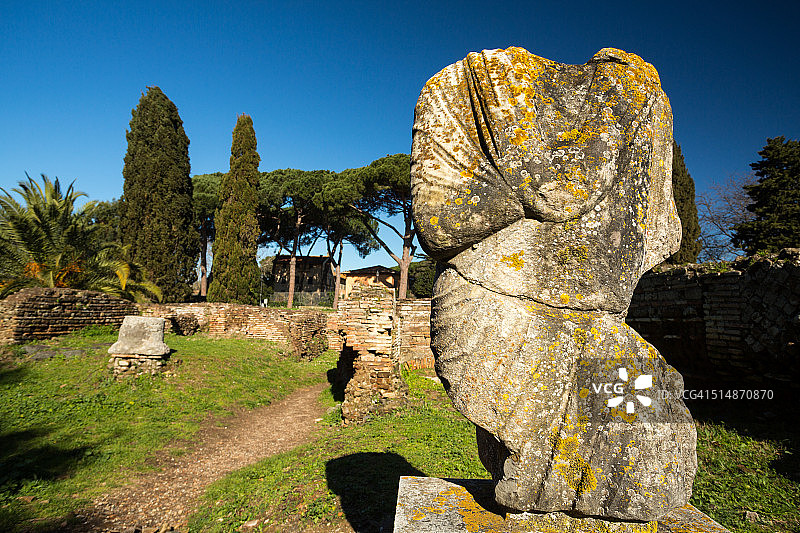 意大利罗马奥斯提亚·安提卡古罗马港口城市遗址图片素材