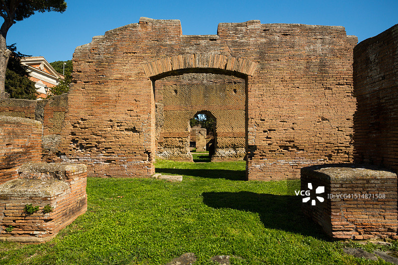 意大利罗马奥斯提亚·安提卡古罗马港口城市遗址图片素材