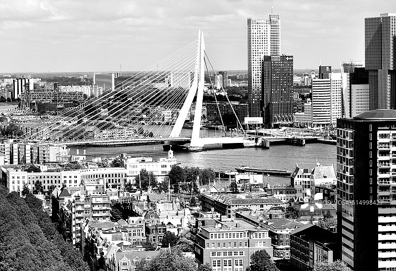 荷兰鹿特丹天际线图片素材
