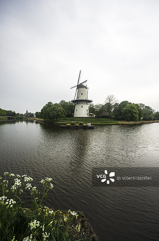 荷兰泽兰米德尔堡风车De Hoop图片素材