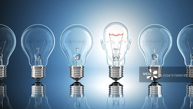 灯泡的概念图片素材