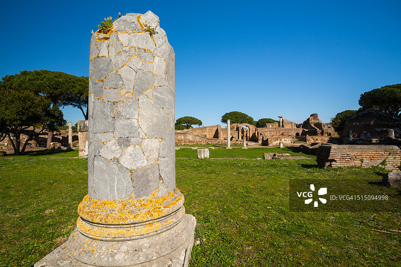 意大利罗马奥斯提亚·安提卡古罗马港口城市遗址图片素材