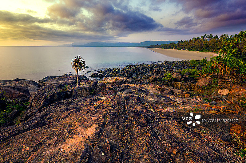 四英里海滩日出图片素材