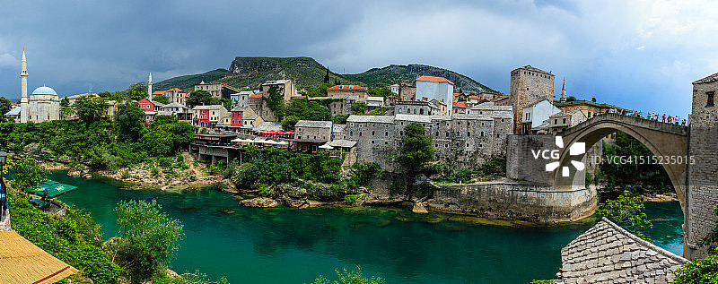 莫斯塔尔全景图片素材