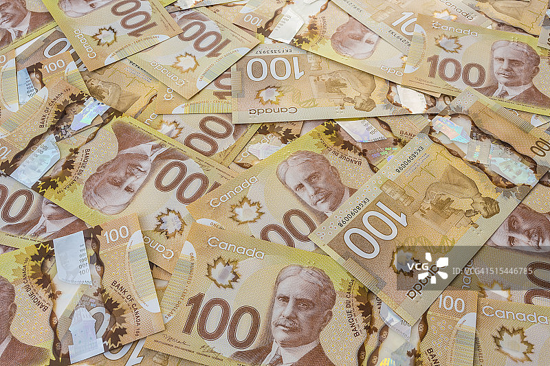 加拿大元钞票图片素材