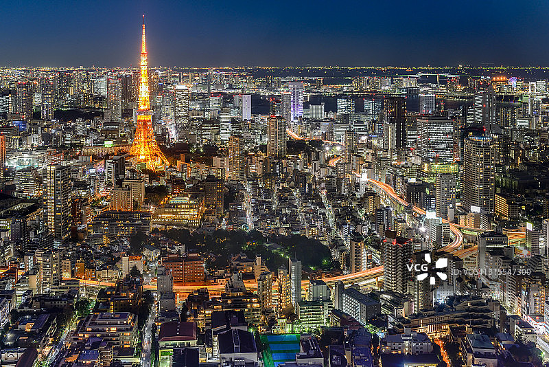 东京塔六本木山图片素材