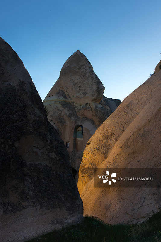 格雷梅独特的岩石地貌图片素材