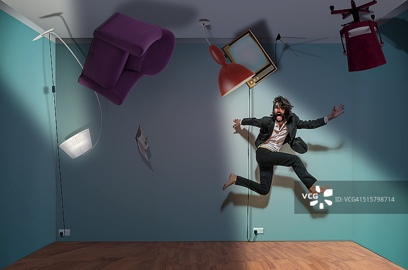 颠倒的房间图片素材